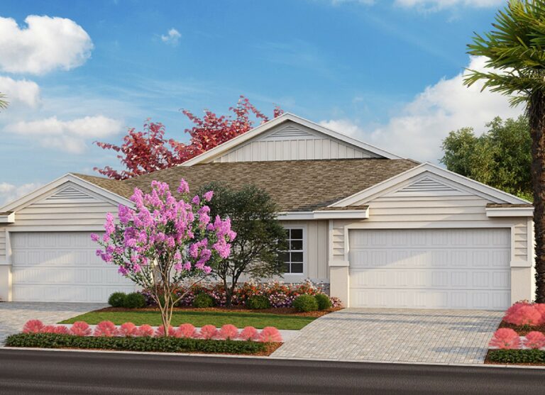 exterior view of Toll Brothers model home