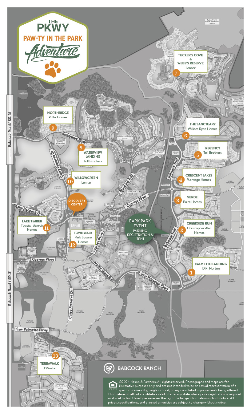 Paw-ty in the Park Event Map