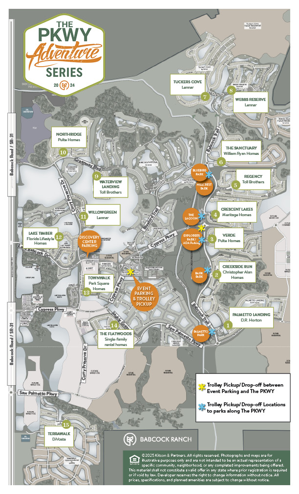 PKWY Palooza Event Map IMAGE | Babcock Ranch