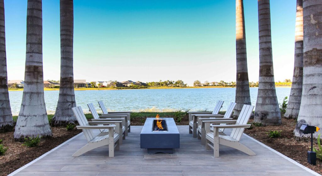 Renting at Babcock Ranch: Your Gateway to the Ultimate Florida Lifestyle | Babcock Ranch Canopy Apartments Fire Pit Amenity