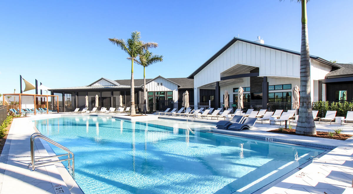 The Canopy Community pool at Babcock Ranch