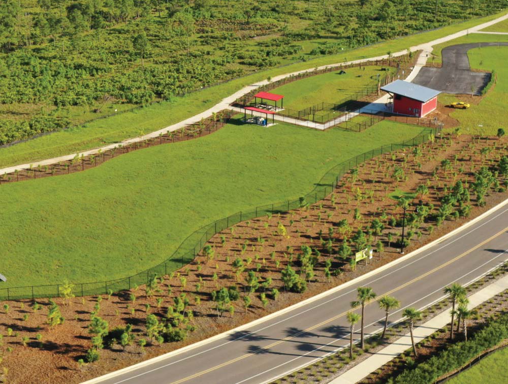 The PKWY | Babcock Ranch babcock ranch bark park rendering aerial | Babcock Ranch