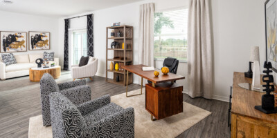 The Flatwoods - Buttonwood Model - Living Room | Babcock Ranch